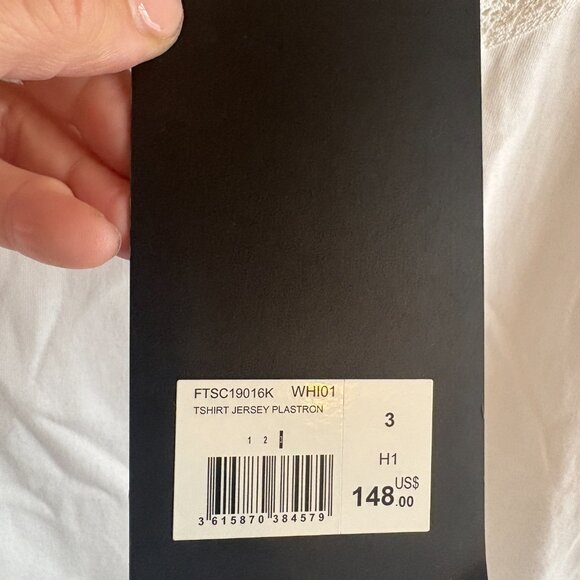 The Kooples Crochet Bib Neckline T-shirt - Picture 5 of 8